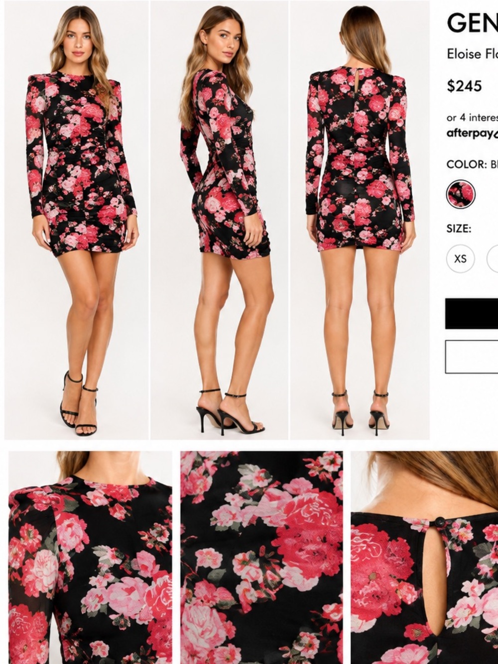 Generation Love Eloise dress Black Mini Dress I MODELED!!